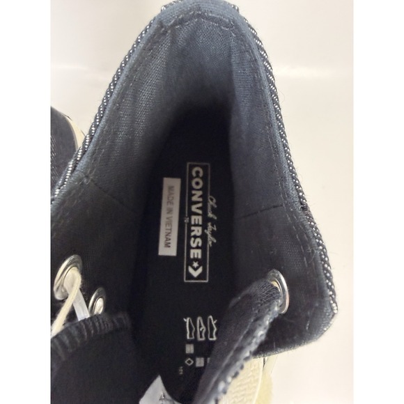 Converse Chuck 70 Taylor Denim Black High Top Sneakers 5M / 7W A11735C - Picture 7 of 11